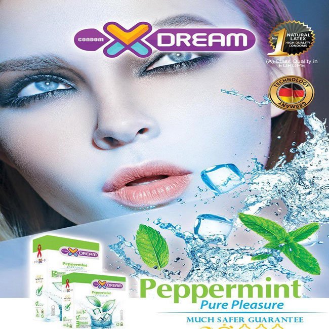 خرید کاندوم خنک کننده ایکس دریم - Xdream Peppermint Condom - تیبوکا