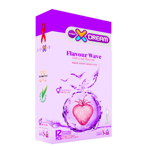 کاندوم میوه ای ایکس دریم مدل Flavour Wave