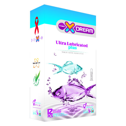 کاندوم فوق روان ایکس دریم مدل Ultra Lubricated ساده و حاوی روان کنندگی مضاعف