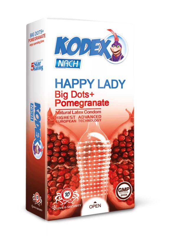 کاندوم هپی لیدی کدکس مدل HAPPY LADY بسته 10 عددی - تیبوکا