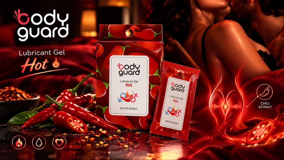 ساشه ژل لوبریکانت گرم کننده بادیگارد مدل HOT