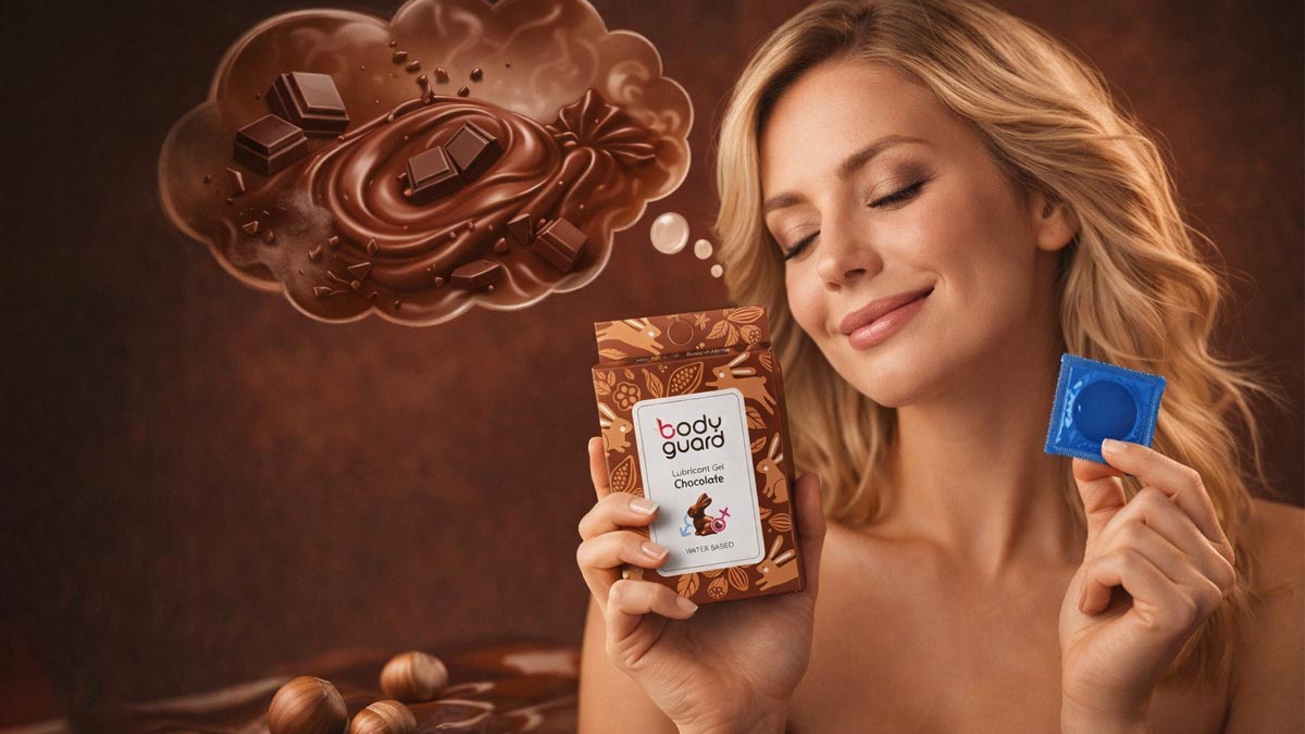 ژل لوبریکانت شکلاتی بادیگارد مدل chocolate - تیبوکا